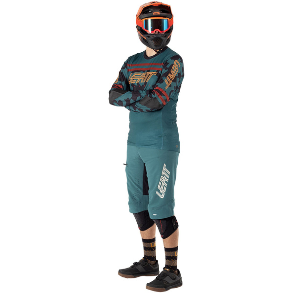 Koszulka z długim rękawem Leatt MTB Gravity 4.0 (turkusowa)