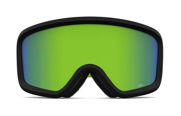 Gogle zimowe juniorskie GIRO CHICO 2.0 BLACK ASHES (soczewka lustrzana kolorowa LODEN GREEN) (NEW 2023/2024)