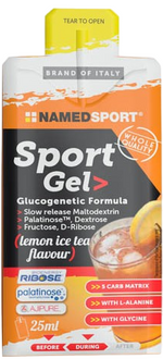 Żel NAMEDSPORT Sport Gel Glucogenic (cytryna-ice tea 25 ml)