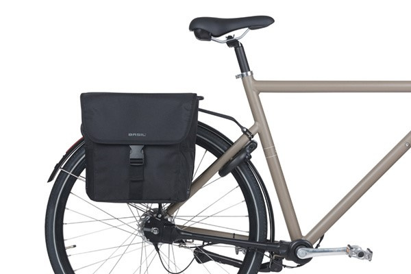 Sakwa podwójna BASIL GO DOUBLE BAG 32L, Universal Bridge System, solid black (NEW)