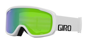 Gogle zimowe GIRO CRUZ WHITE WORDMARK (soczewka lustrzana kolorowa LODEN GREEN)