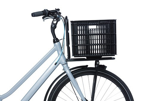 Kosz przedni/tylny na bagażnik BASIL BICYCLE CRATE L, 40L, recycled synthetic, black (NEW)