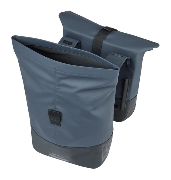 Sakwa na bagażnik podwójna Basil Cove (granatowo-czarna 28-32 litry)