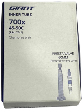 Dętka Giant 700x45-50C (Presta 60 mm)