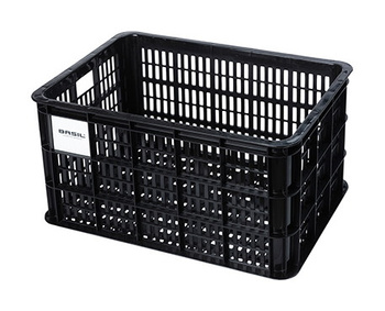 Kosz przedni/tylny na bagażnik BASIL BICYCLE CRATE L, 40L, recycled synthetic, black (NEW)