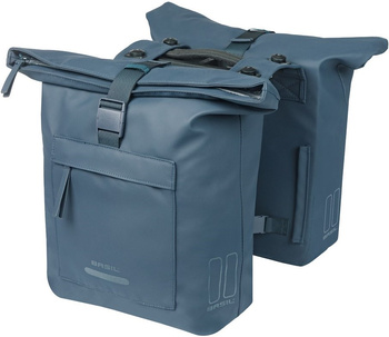 Sakwa na bagażnik podwójna Basil Brooklyn MIK (granatowa 41 litrów)