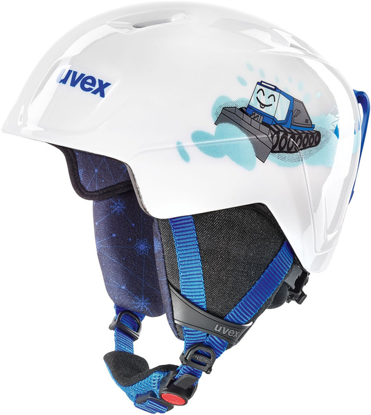 Kask narciarski dziecięcy Uvex Manic (biało-niebieski)