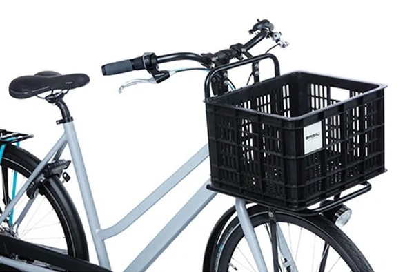 Kosz przedni/tylny na bagażnik BASIL BICYCLE CRATE M, 29.5L, recycled synthetic, black (NEW)