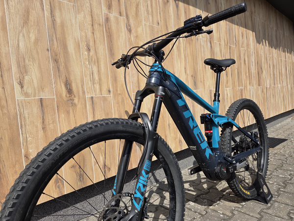 Używany rower elektryczny MTB Trek Rail 9 (2019) niebieski