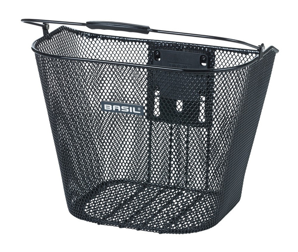 Kosz na kierownicę BASIL BREMEN KF + Basil Ahead-Stemholder KF stalowy czarny (WYPRZEDAŻ -50%)