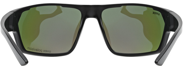 Okulary Uvex Sportstyle 233 P (czarny mat | niebieskie soczewki Polavision® litemirror S3)