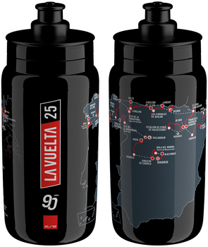 Bidon Elite Fly La Vuelta 2025 Black Map
