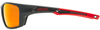 Okulary Uvex Sportstyle 232 P (czarno/czerwony mat | czerwone soczewki Polavision® mirror S3)