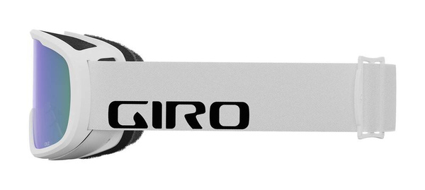 Gogle zimowe GIRO CRUZ WHITE WORDMARK (soczewka lustrzana kolorowa LODEN GREEN)