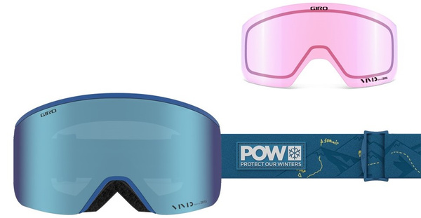Gogle zimowe GIRO AXIS POW (soczewka lustrzana kolorowa VIVID-Carl Zeiss ROYAL i soczewka lustrzana kolorowa VIVID-Carl Zeiss INFRARED) (2026)