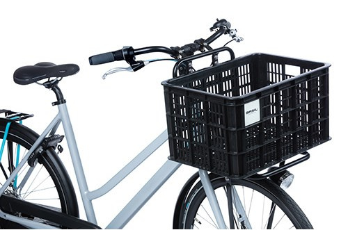 Kosz przedni/tylny na bagażnik BASIL BICYCLE CRATE L, 40L, recycled synthetic, black (NEW)