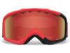 Gogle zimowe juniorskie GIRO GRADE RED BLACK ZOOM (soczewki AMBER SCARLET)
