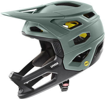 Kask fullface Uvex Revolt MIPS (zielono-czarny)