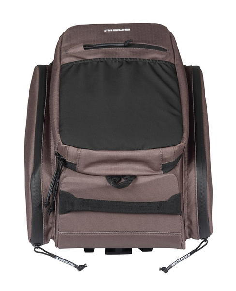 Torba na bagażnik Basil Move MIK + adapter (brązowa 10-26 litrów)