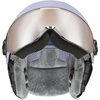 Kask narciarski dziecięcy Uvex Rocket Jr. Visor (lawendowy)