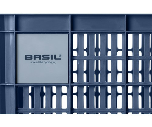 Kosz przedni/tylny na bagażnik BASIL BICYCLE CRATE M, 29.5L, recycled synthetic, bluestone (NEW)