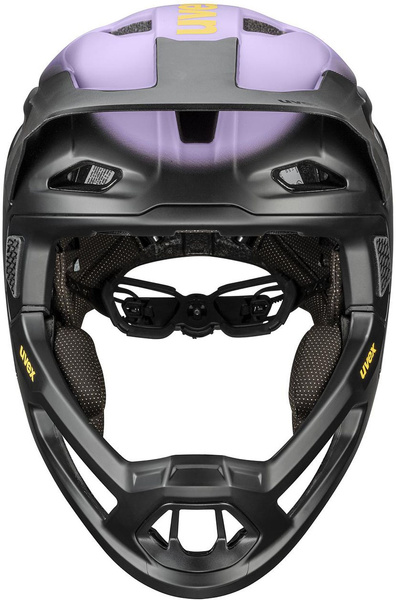 Kask fullface Uvex Revolt (czarno-fioletowy)
