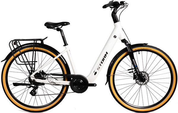 Rower miejski elektryczny Storm E-Diamond Pro 28" (biały)