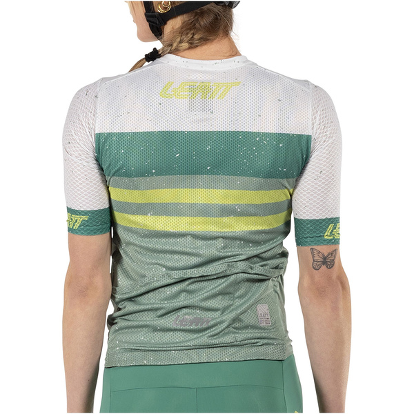 Koszulka damska Leatt MTB Endurance 6.0 (biało-zielona)