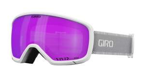 Gogle damskie zimowe GIRO MILLIE WHITE & GREY CHUTE (soczewka VIVID PINK)