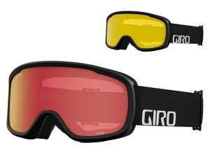 Gogle zimowe GIRO ROAM BLACK WORDMARK (soczewka AMBER SCARLET i soczewka YELLOW) 