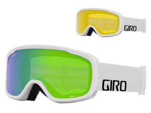 Gogle zimowe GIRO ROAM WHITE WORDMARK (soczewka LODEN GREEN i soczewka YELLOW)