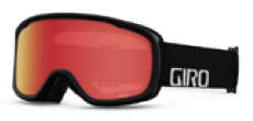 Gogle zimowe juniorski GIRO BUSTER BLACK WORDMARK (soczewka lustrzana kolorowa AMBER SCARLET)