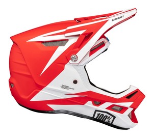 Kask full face 100% AIRCRAFT COMPOSITE Helmet Rapidbomb/Red roz. S (55-56 cm) (WYPRZEDAŻ -50%)