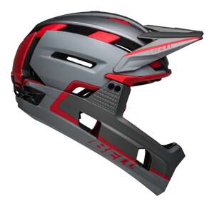 Kask full face BELL SUPER AIR R MIPS SPHERICAL (szaro-czerwony)