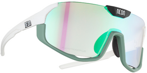 Okulary Neon Canyon Salvia White Matt (zielone soczewki Phototronic kat. 1-3)