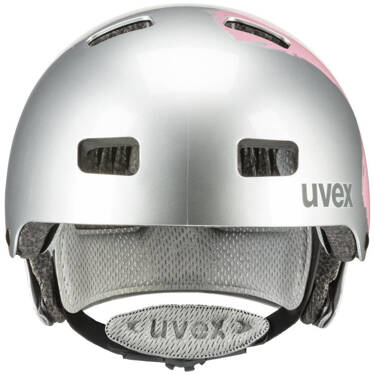 Kask dziecięcy Uvex Kid 3 (srebrno-różowy)