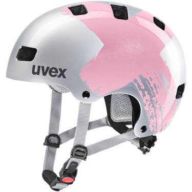 Kask dziecięcy Uvex Kid 3 (srebrno-różowy)