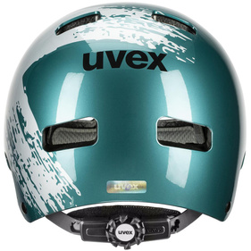 Kask dziecięcy Uvex Kid 3 (zielono-srebrny)