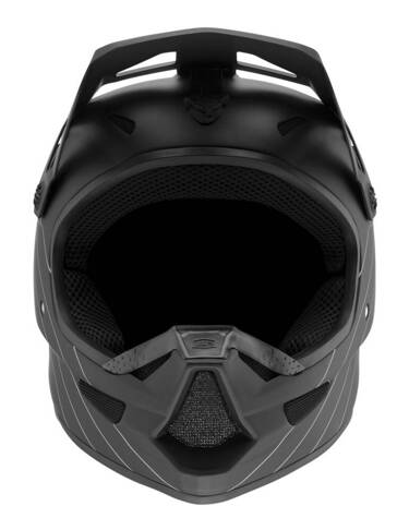 Kask full face juniorski 100% STATUS DH/BMX Helmet Essential Black roz. S (47-48 cm) (WYPRZEDAŻ -50%)