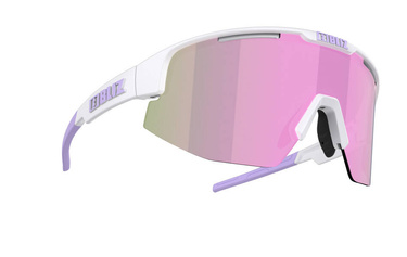 Okulary Bliz Active Matrix Matt White Purple (brązowo-różowe soczewki kat. 3)