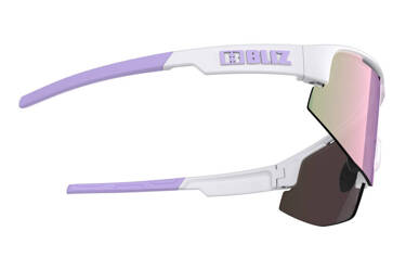 Okulary Bliz Active Matrix Matt White Purple (brązowo-różowe soczewki kat. 3)