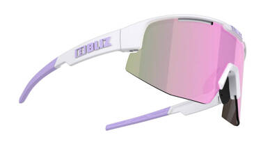 Okulary Bliz Active Matrix Matt White Purple (brązowo-różowe soczewki kat. 3)