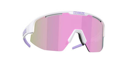 Okulary Bliz Active Matrix Matt White Purple (brązowo-różowe soczewki kat. 3)