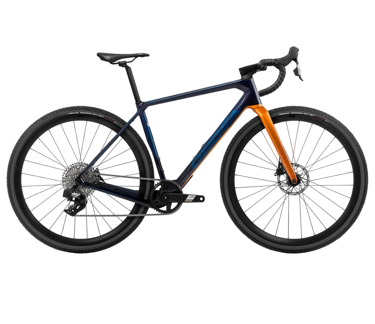 Rower gravel Orbea Terra M41eTEAM 1X (2023) | karbonowy | Blue Carbon Orange