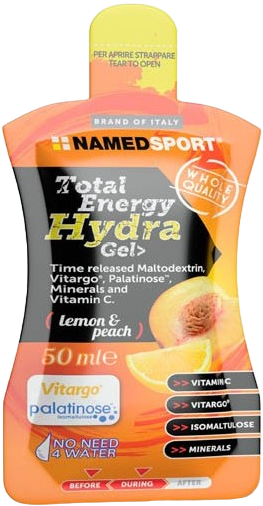 Żel NAMEDSPORT Total Energy Hydra (limonka-brzoskwinia)